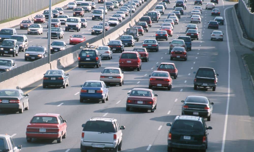crowded highway in Maryland