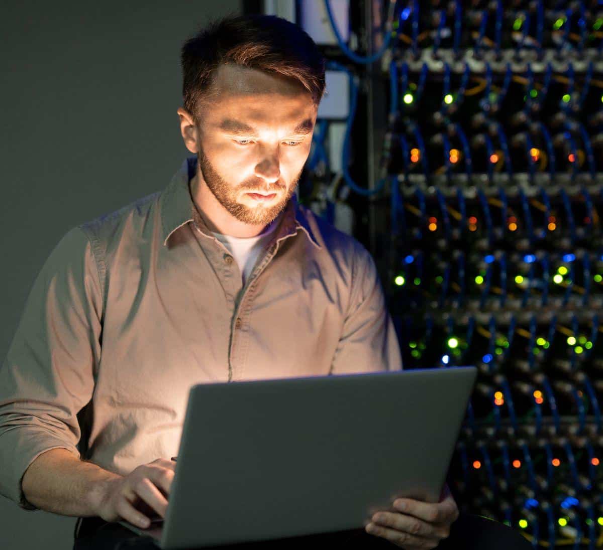 man looking for the Best data management business insurance